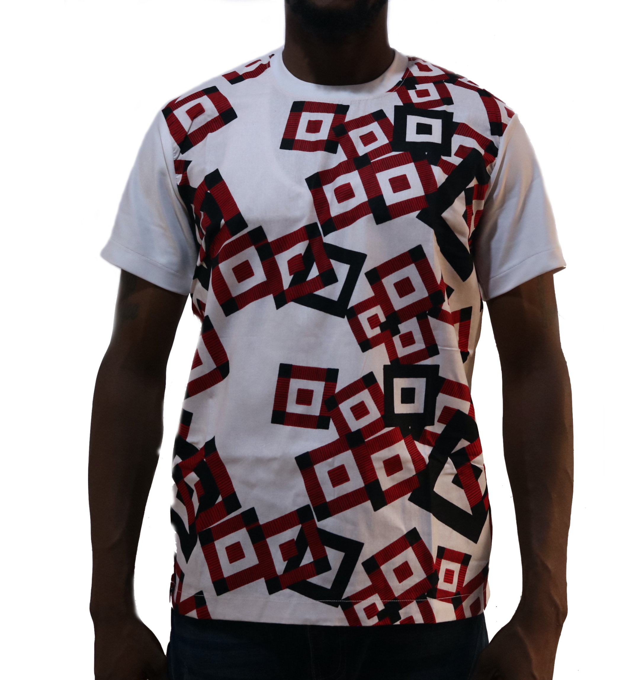 Unisex Ankara Mixed Top Alabaster Craft